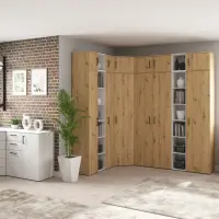 Armario de dos puertas MultiDo 80 cm atelier claro