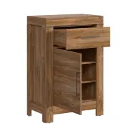 Cómoda Gent 66 cm con puertas y cajón roble stirling