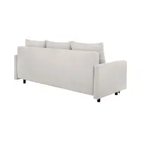 Sofá de tres plazas Sigma convertible con arcón beige