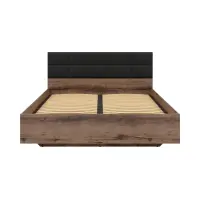 Cama Kassel B1 180x200 con somier y contenedor roble monastery