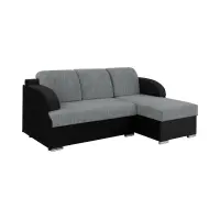 Універсальний кутовий диван Merin з функцією сну та 2 контейнерами сірий