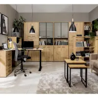 Estantería Space Office 42 cm con 2 estantes roble artisan