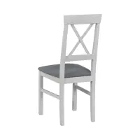 Стілець м'який Alla 3 біло-сірий