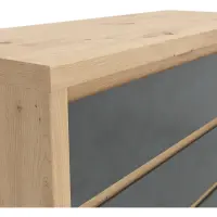 Cómoda Larios 105 cm con 4 cajones roble artisan/matera