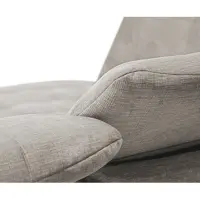 Sofá rinconera izquierdo Aragon extensible con reposacabezas y asiento ajustable beige