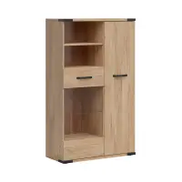 Vitrina Lara 90 cm con 2 puertas fresno belarus