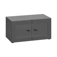 Vitrina System 64 con 2 puertas grafito