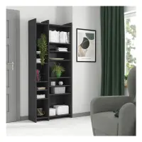 Estantería Lenny 80 cm con 12 estantes grafito