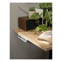 Escritorio de esquina con regulación eléctrica Space Office 140 cm izquierdo roble artisan