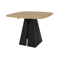 Mesa extensible Dango 100-176/76 roble artisan negro