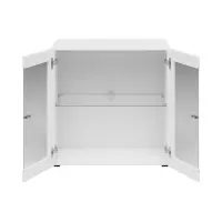 Vitrina System 64 de 2 puertas blanca