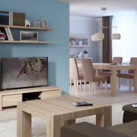 Estante de pared Kaspian 100 cm roble sonoma