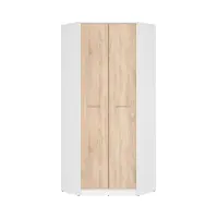 Armario de esquina Nepo Plus 80x80 cm blanco/roble sonoma