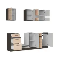 Кухонный комплект Junona Line 220 см дуб сонома