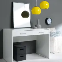 Письменный стол Nepo Plus 100 см с 2 ящиками белый