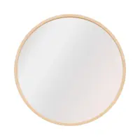 Espejo de pared en marco Circle 64,5 cm redondo marrón