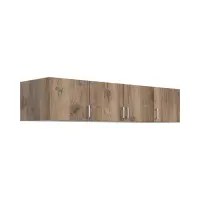 Altillo para armario Brando 181 cm con 4 puertas roble flagstaff oscuro