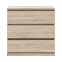 Cómoda Tetrix 75 cm con 3 cajones roble sonoma