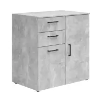 Комод MultiDo 80 см с 2 дверцами и 2 ящиками светлый ателье