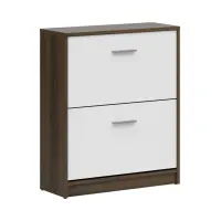 Zapatero Nepo Plus 70 cm con 2 puertas roble noble/blanco