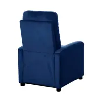 Sillón tradicional Monti con función relax azul