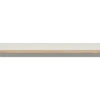 Estante de pared Loksa 143 cm pino andersen blanco/roble grandson