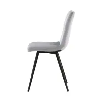 Стілець м'який Jamil оксамитовий срібний