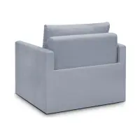 Sofá cama individual Bunio con arcón gris