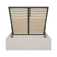 Cama Tetrix 140x200 con somier y contenedor cachemira