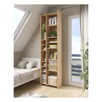 Estantería Benny 80 cm con 14 estantes roble artisan