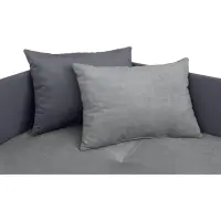 Sofá cama Kelo con arcón gris