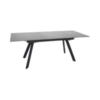 Mesa extensible Planet 160-200x90 negro/antracita