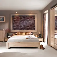 Cama Kaspian 160x200 roble sonoma