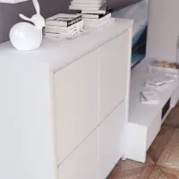 Armario Kaspian 105 cm de cuatro puertas blanco