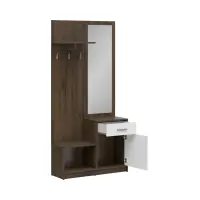 Set de recibidor Nepo Plus 90 cm roble noble/blanco