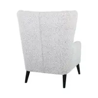 Sillón orejero Casey trenzado beige