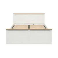 Кровать Frija 160x200 с каркасом и ящиком сосна андерсен белая