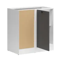 Armario de cocina inferior de esquina Junona Line izquierdo grafito para rincón 100x60 cm