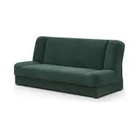 Sofá cama de tres plazas Lami con arcón verde