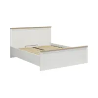 Cama Loksa B 180x200 con somier y arcón pino andersen blanco