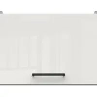 Armario de cocina superior Junona Line 50 cm sobre campana extractora brillo tiza