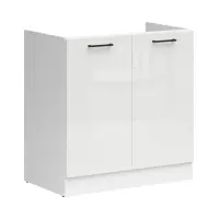 Mueble de cocina bajo fregadero Junona Line 80 cm brillo tiza