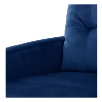 Sillón tradicional Monti con función relax azul