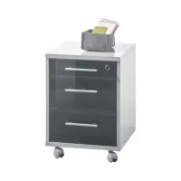 Cajonera Office Lux 40 cm gris claro/grafito