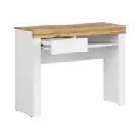 Tocador Holten 106 cm con cajón y estante blanco brillo