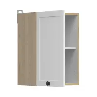 Armario de cocina superior Junona Line 40 cm con puerta izquierda/derecha roble bernstein/blanco