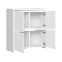Armario Kaspian 105 cm de cuatro puertas blanco