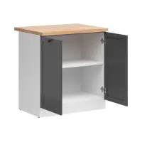 Armario de cocina bajo Junona Line 80 cm grafito con encimera