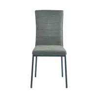 Silla tapizada Edla verde