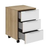 Офісна тумба Nevada 40 см з 3 шухлядами дуб рів'єра